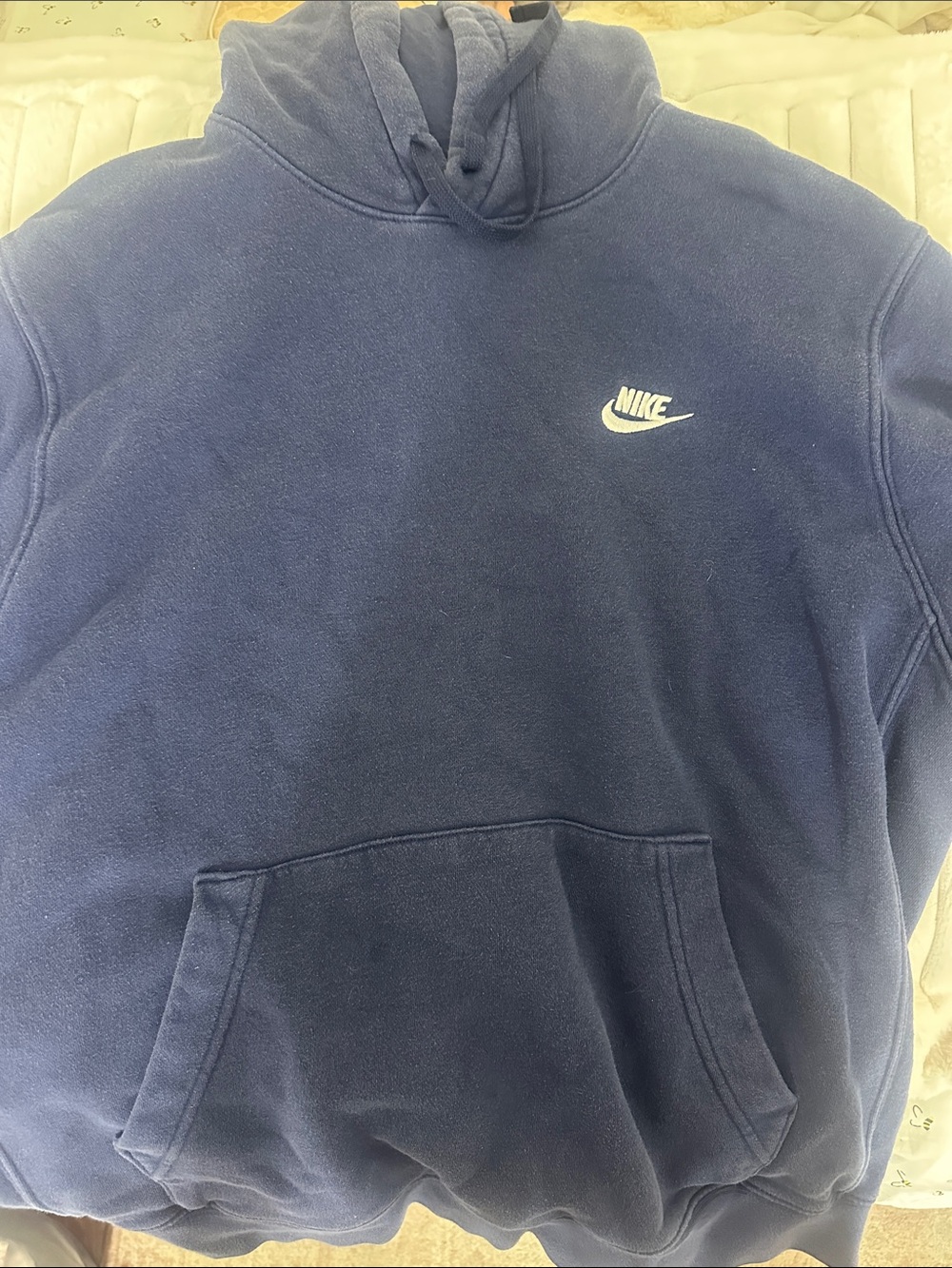 Nike Navy Hoodie with White Swoosh